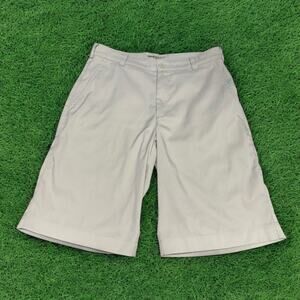 Nike Golf Mens Shorts Sz 28 Tour Performance Bone White Chino 509179-072 Stretch